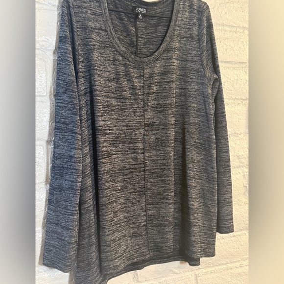 Jones New York Charcoal Knit Sweater - Picture 1 of 3